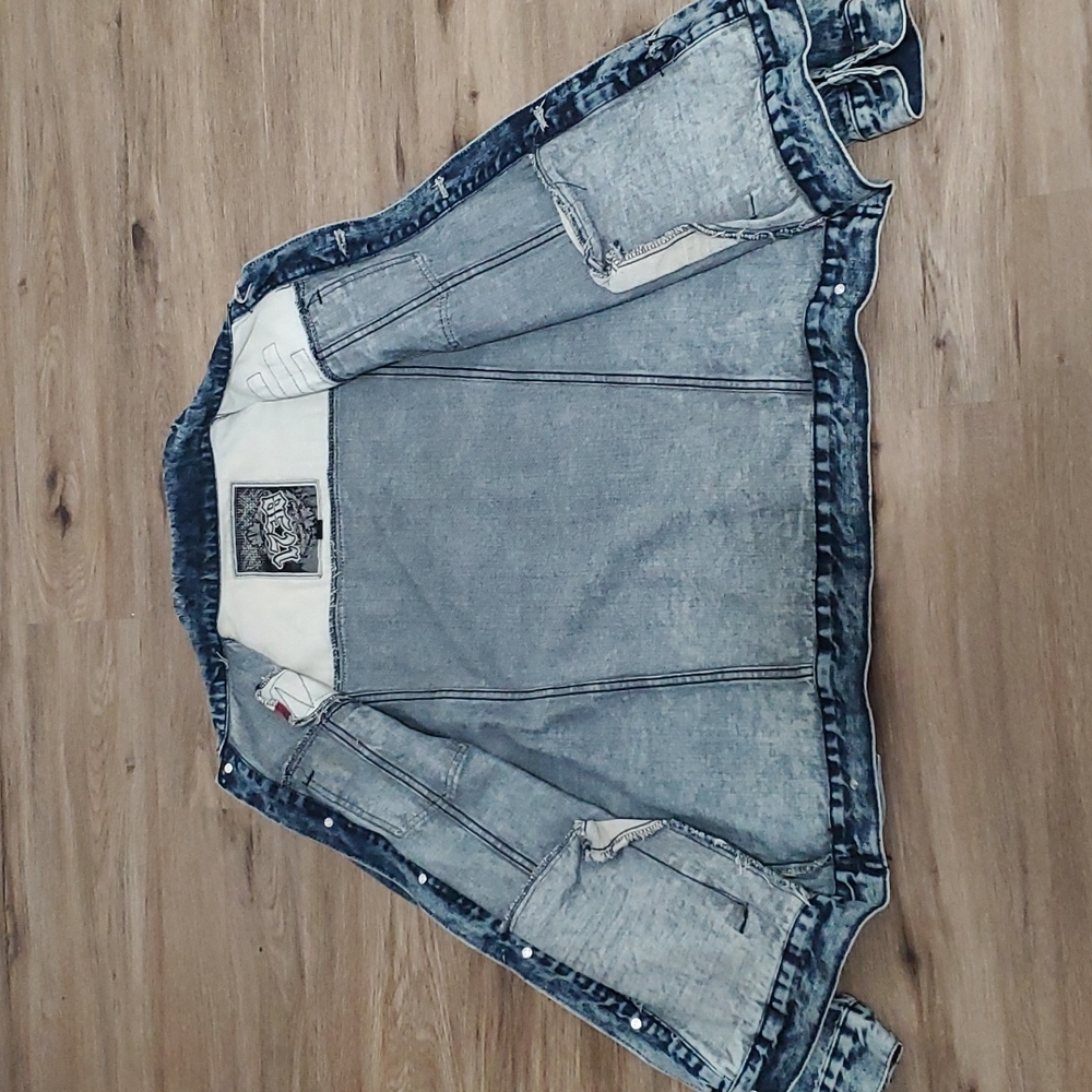 Men's Vintage Denim Jean Jacket - Picture 11 of 14